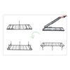14 Inch Double Foldable Metal Furniture Platform Bed Frame