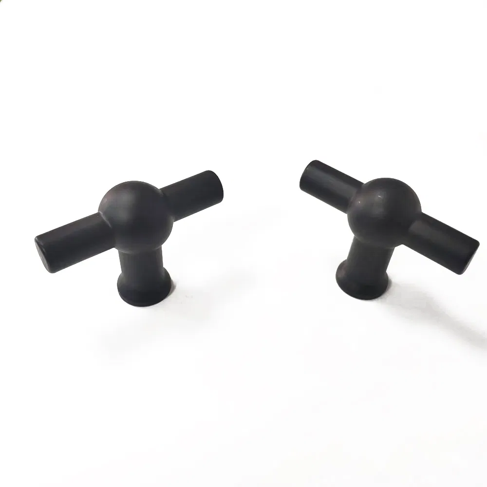 Custom Modern Door Handles Black Dresser Kitchen Cabinet T Bar Pull Knob