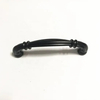 American Style Black Zinc Alloy Wardrobe Drawer Handle Pull Kitchen Cabinet Handle