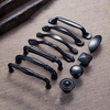 American Classic Furniture Bedroom Matt Black Zinc Alloy 96mm Kitchen Cabinet Handle