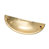 Handle Brushed Antique Brass Gold Cabinet Hardware Bin Cup Drawer Handle Pull