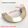 Brushed Nickel Cabinet Zinc Alloy C Design Shape Handles Dresser Pulls