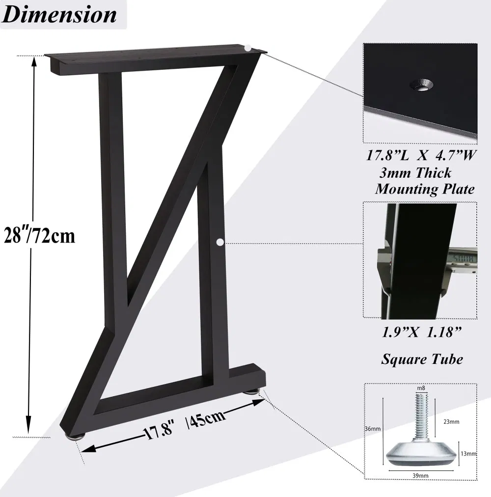 Modern Style Iron Big Table Holder Living Room Table Legs