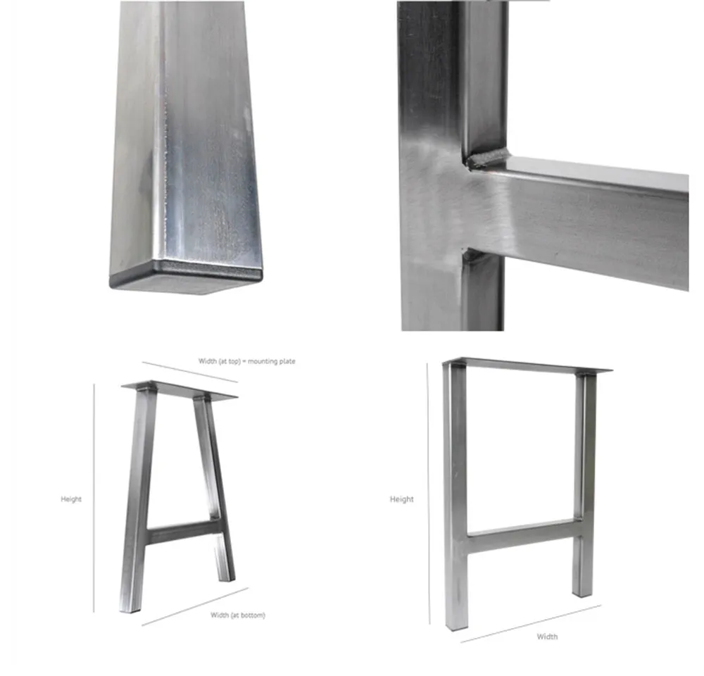 Modern Base Bench Feet Coffee Square Dining Table Legs