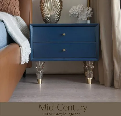 Transparent Furniture Feet Acrylic Bench Legs Fashion Cabinets Coffee Table Sofa Leg