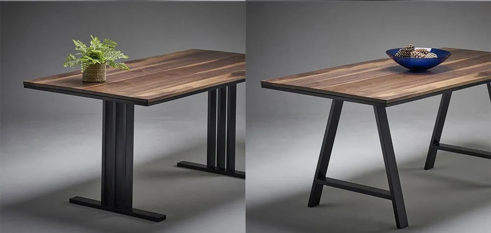 Furniture Office Dining Desk Square Metal Modern Luxury Table Legs