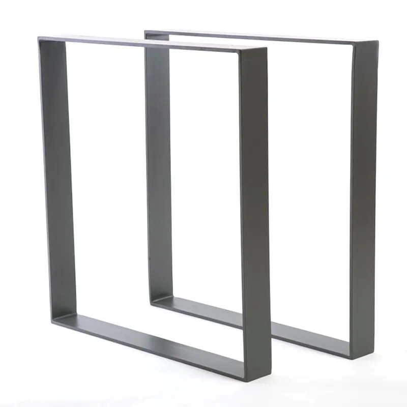 New Design Powder Coated Flat Black Dining Table Legs Manufacturers