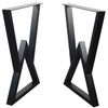 Unique Style Furniture Wood Table Black Desk Frame Steel Table Legs
