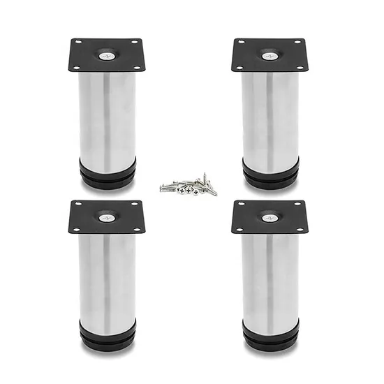 Furniture Risers Legs Kitchen Adjustable Feet Modern Couch Metal Sofa Leg