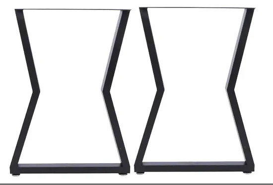 Dining Coffee Square Black Steel Hairpin Metal Table Leg