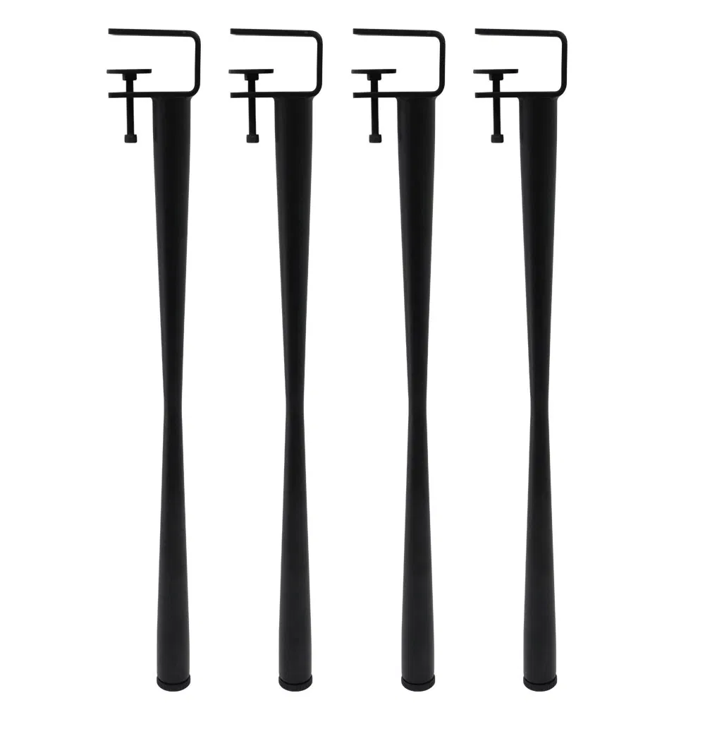 Modern Dining Metal F Adjustable Clamp Table Legs