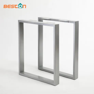 Metal Table Leg Square Stainless Steel Simple Fashion Furniture Table Leg