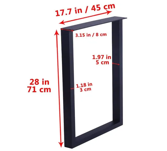 Bench Desk Table Legs Base Metal for Coffee Dining Tables