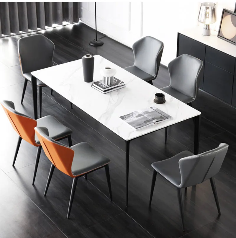 Furniture Office Dining Desk Industrial Metal Aluminum Alloy Glass Marble Table Legs