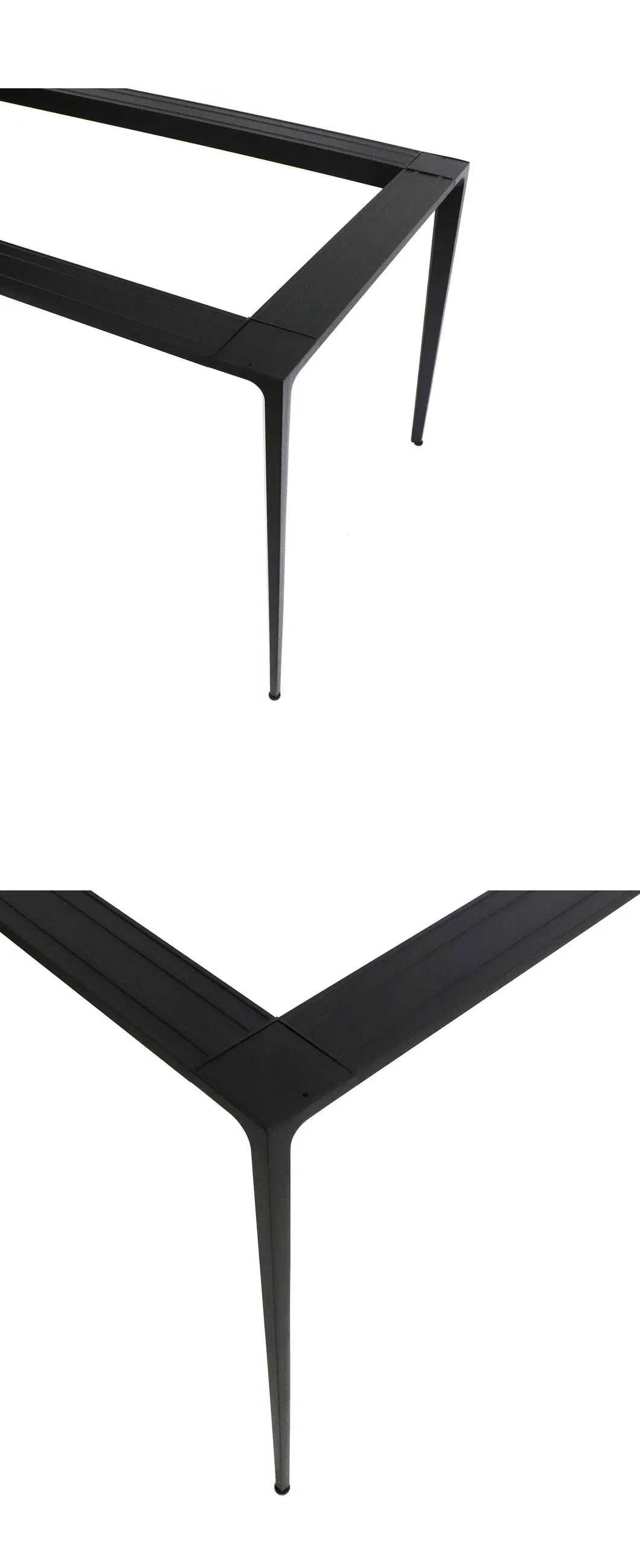 Furniture Office Dining Desk Industrial Metal Aluminum Alloy Glass Marble Table Legs