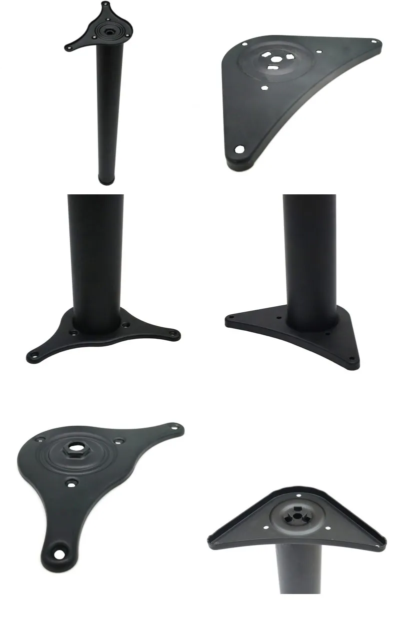 28 Inch Tall Height Adjustable Metal Table Legs