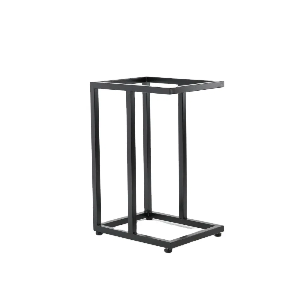 Modern Mobile Snack Nightstand L Sofa Table Frame