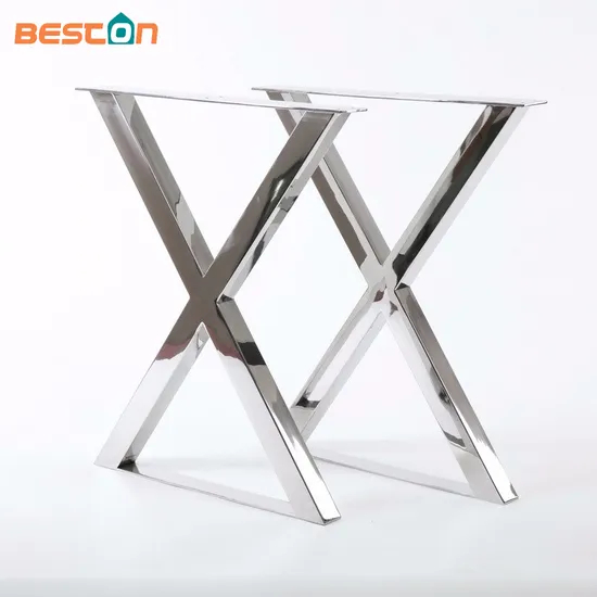 X Shape Stainless Steel Leg for Coffee and Dining Table
