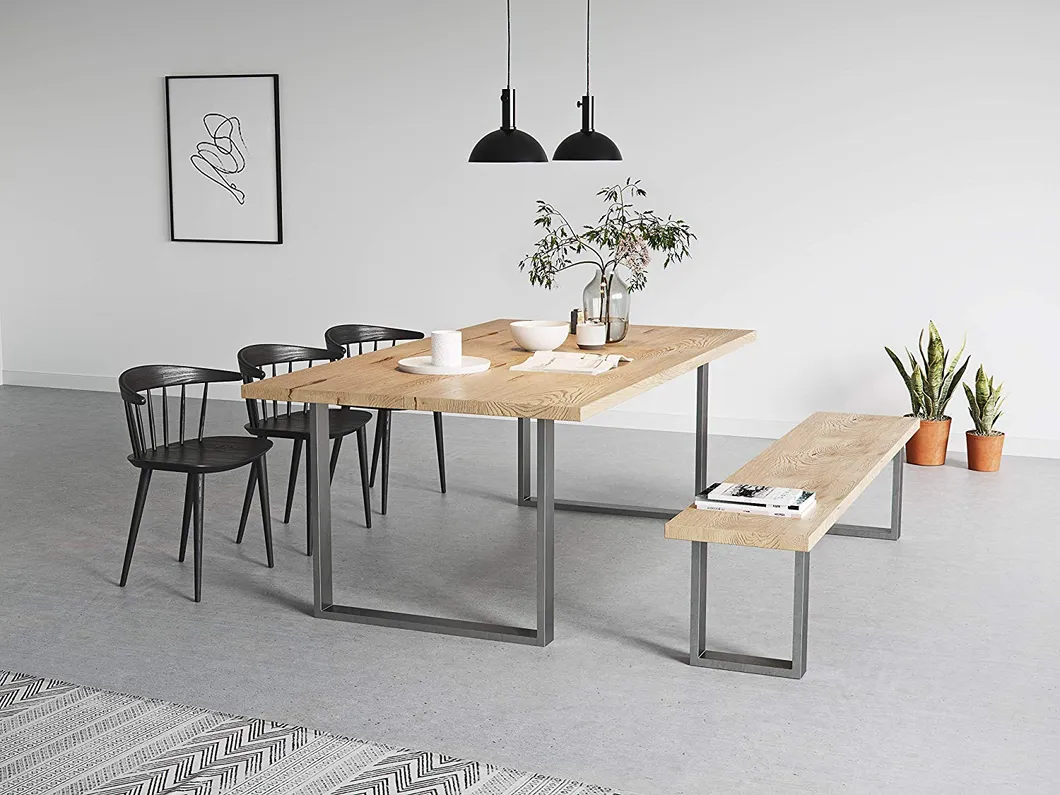 Industrial Bench Rustic Heavy Duty Computer Deck DIY Furniture Legs