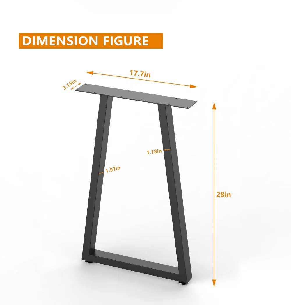 Industrial Cast Iron Steel Frame X Shape Desk Furniture Metal Table Legs