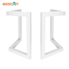 Factory Custom Wholesale Fashion Design Modern White Metal Dining Table Legs