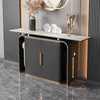 Italian Light Luxury Marble Console Table - 2025 Minimalist Statement Piece for Entryway & Living Room
