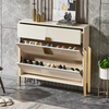 Italian Minimalist High-End Entrance Shoe Cabinet with Partition for Hallway