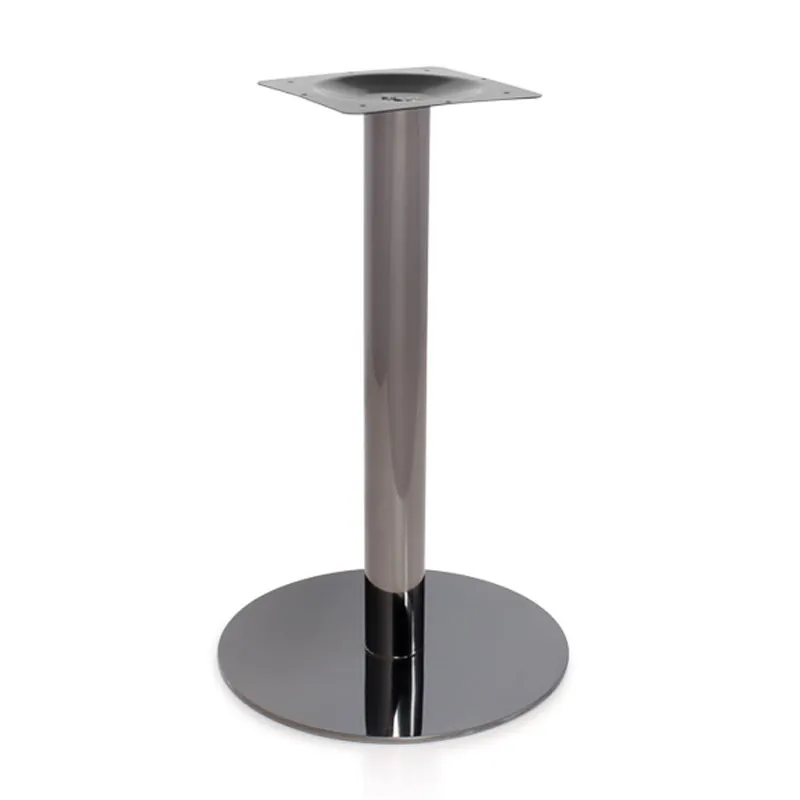 Wholesale Modern Round Black High Steel Coffee&Cafe Metal Table Base