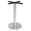 Europe Hot Selling Style Industrial Cafe Tables with Stainless Steel Base
