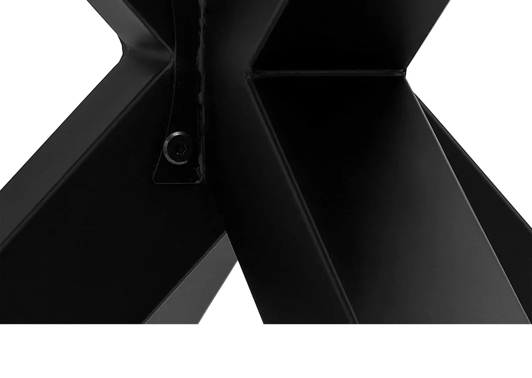 Modern X Shape Restaurant Legs Gold Steel Metal Table Bases