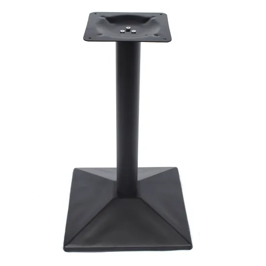 Durable Square Iron Restaurant Dining Table Powder Coat Coffee Table Legs