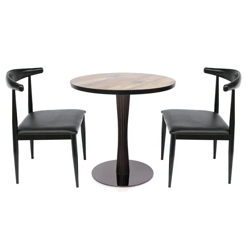 Wholesale Price Titanium Black Stainless Steel Table Leg Round Metal Table Base