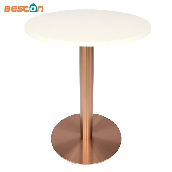 Wholesale Unique Brushed Coffee Plating Brass Marble Stainless Steel Dining Table Base