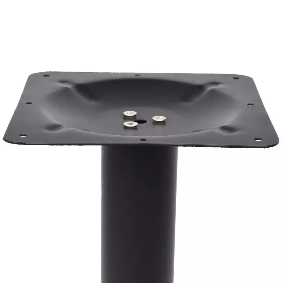 Wholesale Black and Whit Dining Table with Heavy Duty Iron Table Base