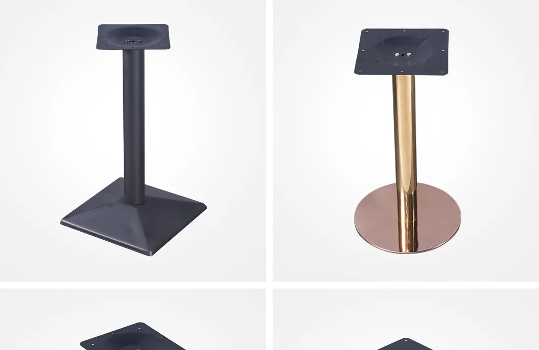 Furniture Restaurant Coffee Dining Stainless Steel Metal Tulip Cast Iron Table Base