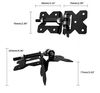 Black Garden Gate Hinges Use for Vinyl Fence Gate