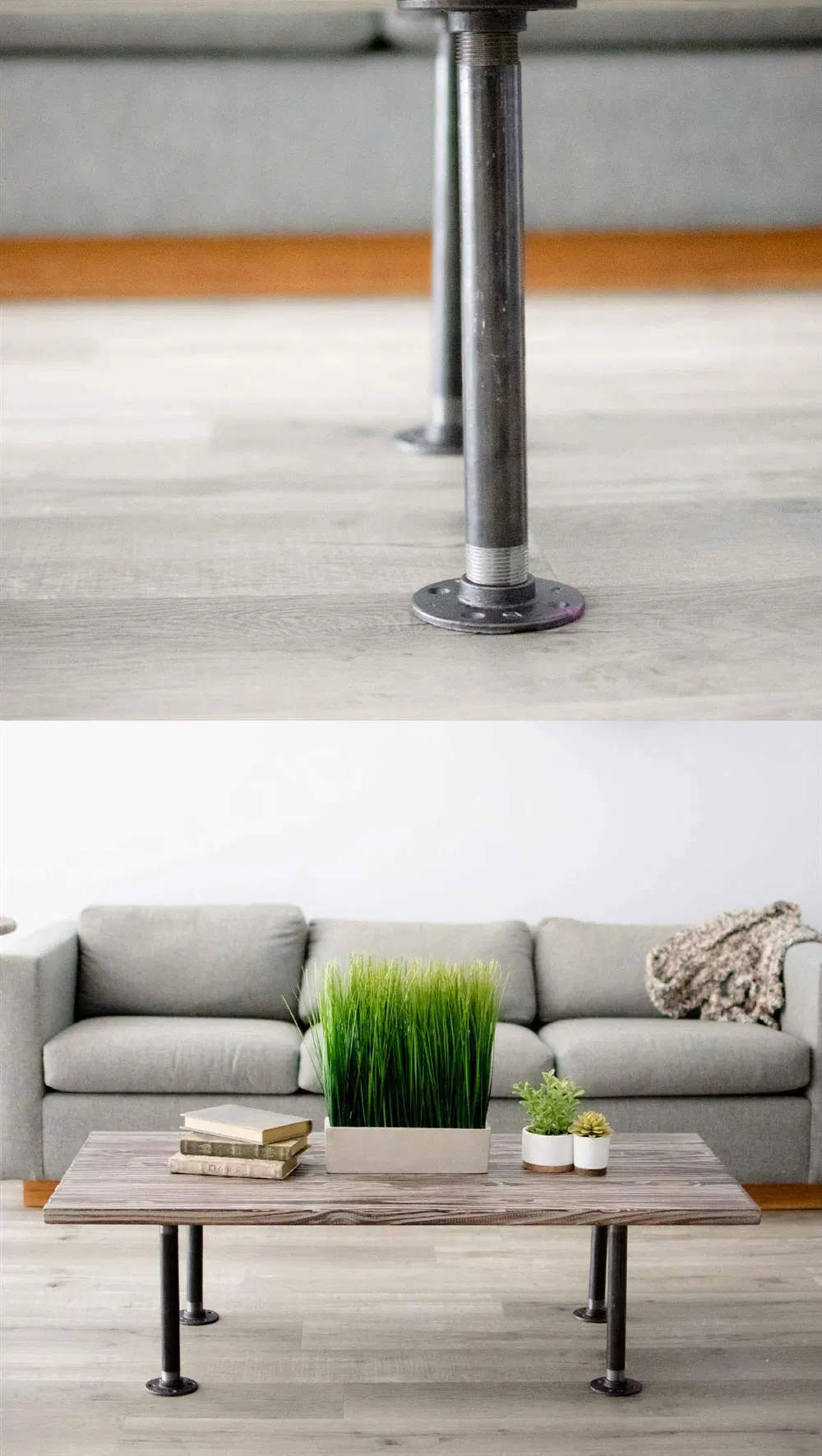 Industrial Black Iron Pipe Table Legs for Custom Vintage Tables Legs