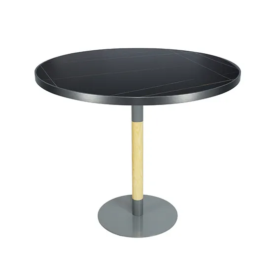 Factory Custom Sintered Tone Top Single Legs Dining Coffee Round Table