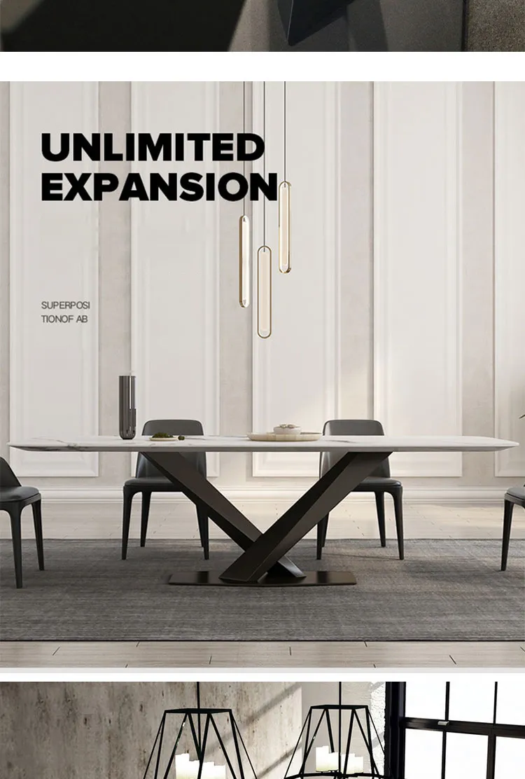 Modern V Shaped Cross Dining Room Large Pedestal Desk Metal Table Base