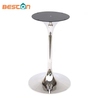 Modern Polished Stainless Steel Tulip Restaurant Table Base for Glass Tops