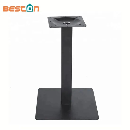 Iron Baking Varnish Square Furniture Legs Table Base with Cheapest Price