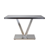 Brushed V Shape Stainless Steel Dining Table Base Heavy Duty Table Leg