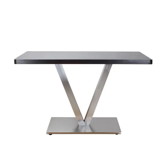 Brushed V Shape Stainless Steel Dining Table Base Heavy Duty Table Leg