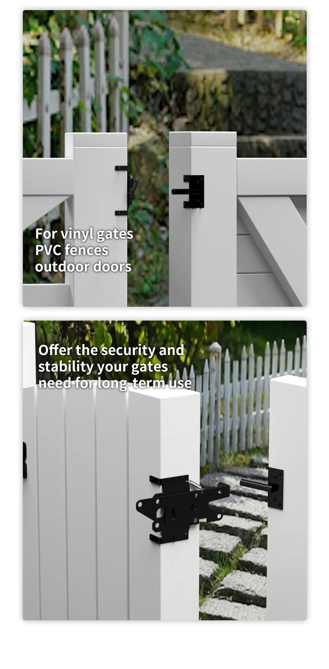 Heavy Duty Stainless Steel Garden Door Self Close Latch Door &amp; Window Hinges