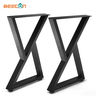 Industrial Style High Quality Set of 2 X-Type Dining Table Legs