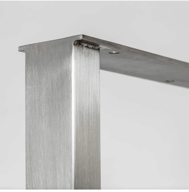Furniture Brushed Polished Square Console End Side Bench Coffee Stainless Table Legs