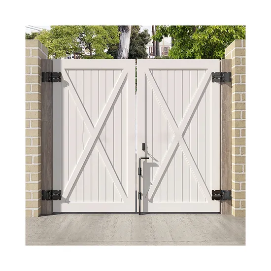 PVC Coated Fencing Trellis Gates Steel Modern Drop Rod Door Hinges