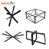 Cross-Bonding Metal Steel Dining Table Base Office Computer Desk Table Base