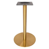 Furniture Italy Design Dining Table with Stainless Steel Gold Metal Table Base