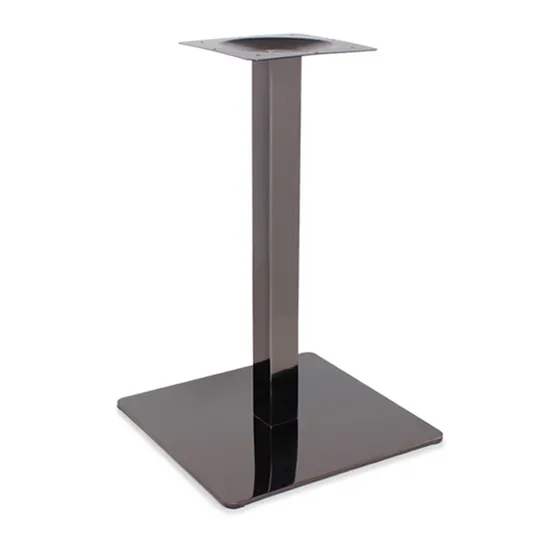 Hot Selling Square Black Iron Stamping Table Base for Restaurant